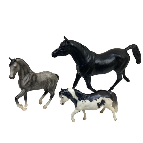 Vintage Breyer Horse Figurine Set Of 3 Collectible Models Children's Toys - Picture 1 of 16